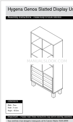 Argos Hygena Genoa 464/2718D Manual de instrucciones de montaje