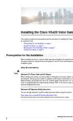 Cisco VG420 Installation von