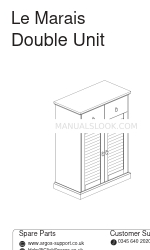 Argos Le Marais Double Unit White 936/0703 Manual