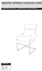 Argos MADRID SPRING CUSHION CHAIR 6187862 Manual de instrucciones de montaje