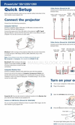 Epson PowerLite 1260 Quick Setup