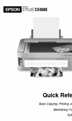 Epson Stylus CX4600 Quick Reference