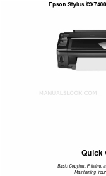 Epson Stylus CX7400 Skrócona instrukcja obsługi