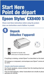 Epson Stylus CX8400 Series Buradan Başlayın Kılavuzu