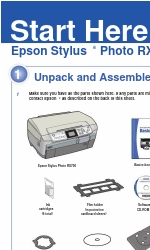 Epson Stylus Photo RX700 Series Commencer ici Manuel