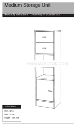 Argos Medium Storage Unit 833/2471 Manual de instruções de montagem