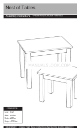 Argos Nest of Tables 609/1439 Инструкция по сборке Руководство