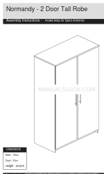 Argos Normandy 2 Door Tall Robe 327/8987 Instrukcja montażu