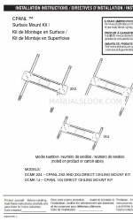 Acuity Brands CPANL DCMK 14 Manual de instruções de instalação