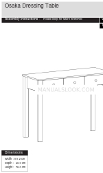 Argos Osaka Dressing Table 2273237 Manual de instruções de montagem