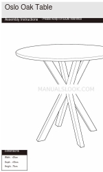 Argos Oslo Oak Table 603/3071 組立説明書