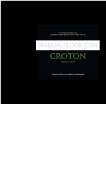 Croton CA301069SSSL Owner's Manual And Warranty Information