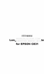 Epson C831 User Manual