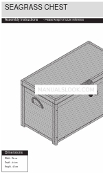 Argos SEAGRASS CHEST 424/3801 Manuel d'instructions de montage