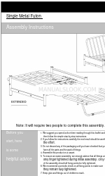 Argos Single Metal Futon Manual Petunjuk Perakitan