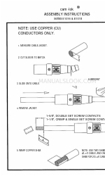 Crouse-Hinds cam-lok E1016 Series Manual de instrucciones de montaje