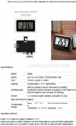 Digoo DG-TH1100 Indoor Thermometer Pair Посібник із швидкого старту