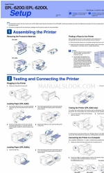 Epson EPL-6200 Einrichtung