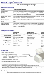 Epson FX 890 Specification Sheet