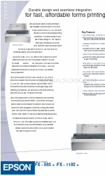 Epson FX-1180 - Impact Printer Especificaciones