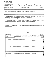 Epson GQ-3500 Produkt-Support-Bulletin