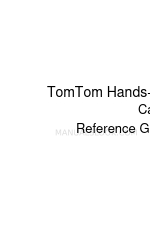 TomTom Hands-Free Car Kit Reference Manual