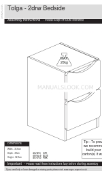 Argos Tolga 2drw Bedside Manual de instrucciones de montaje