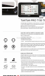 TomTom PRO 7150 Інформаційний лист