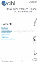 DIHL VC-STK800-BLUE Руководство пользователя