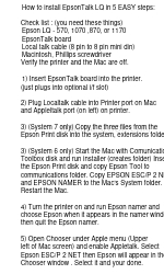 Epson LQ-1070+ Instal Manual