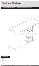 Argos Venice Sideboard Montaj Talimatları Kılavuzu