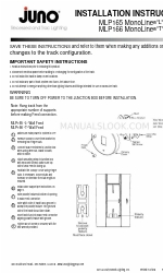 Acuity Brands Lighting Juno MonoLine L Wall Feed MLP165 Инструкции по установке