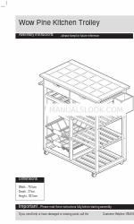 Argos Wow Pine Kitchen Trolley 424/6963 Manual Petunjuk Perakitan