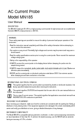 AEMC instruments 100.185 Manual del usuario