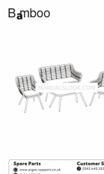 Argos Habitat 4 Seater Bamboo Sofa Set 458/8827 Инструкция по сборке Руководство