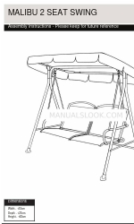 Argos MALIBU 2 SEAT SWING 6503501 Інструкція з монтажу Посібник з монтажу