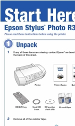 Epson R340 - Stylus Photo Color Inkjet Printer Podręcznik Start Here