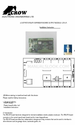 Crow 4 OUTPUTS RELAY EXPANDER BOARD OUTPUT MODULE 12V/1A 설치 지침