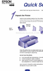 Epson Stylus Color 400 Quick Setup Manual