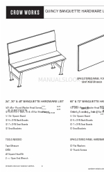 CROW WORKS QUINCY 48 Инструкции по сборке