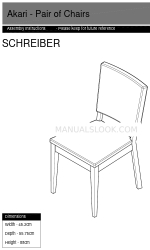 Argos Home Akari Pair of Chairs 143/9357 Manuale di istruzioni per il montaggio