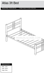 Argos Home Atlas 3ft Bed 664/9458 Manuale di istruzioni per il montaggio