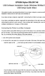 Epson Stylus Color 740 Software Installation Manual