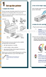 Epson Stylus Color 740 Quick Setup Instructions