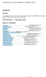 Epson Stylus Color 740i Informazioni sul prodotto