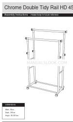 Argos Home Chrome Double Tidy Rail HD 171/7639 Manuale di istruzioni per il montaggio