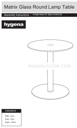 Argos Home hygena Matrix Glass Round amp Table 조립 지침