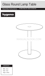 Argos Home hygena Matrix Round Glass Lamp Table Інструкція з монтажу