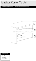 Argos Home Madison Corner TV Unit 609/6142 Assembly Instructions Manual