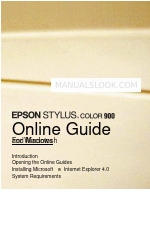 Epson Stylus Color 900 Manual online